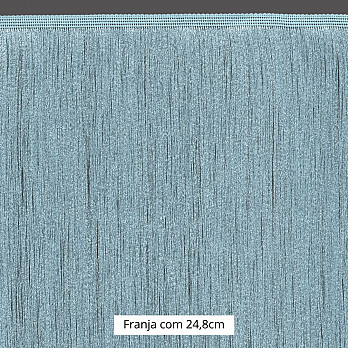 FRANJA FINA LISA 24,8cm AZUL CLARO 10m