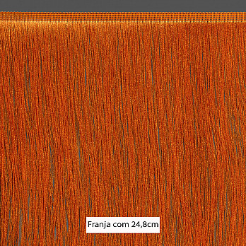 FRANJA FINA LISA 24,8cm LARANJA 10m