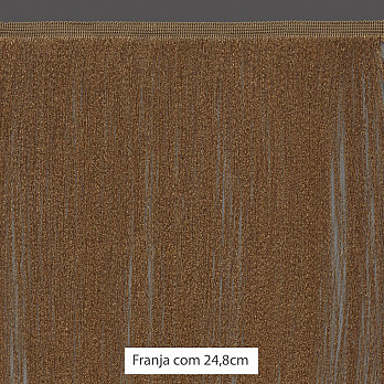 FRANJA FINA LISA 24,8cm OCRE 10m