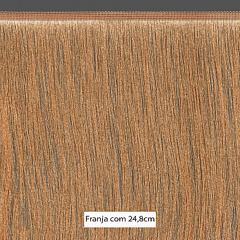 FRANJA FINA LISA 24,8cm PÊSSEGO CLARO 10m