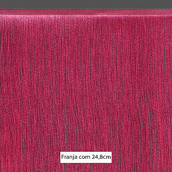 FRANJA FINA LISA 24,8cm ROSA 10m