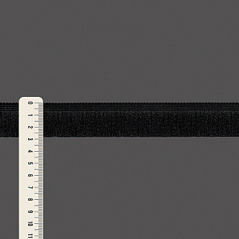 FRANJA FINA LISA 2,8cm PRETO 10m