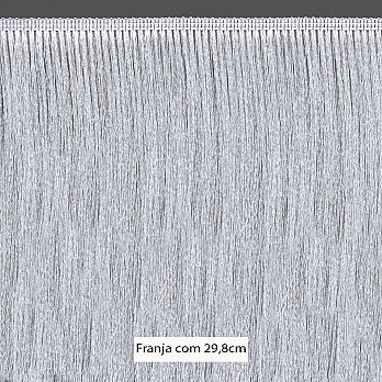 FRANJA FINA LISA 29,8cm BRANCO 10m