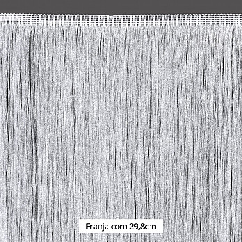 FRANJA FINA LISA 29,8cm BRANCO 10m