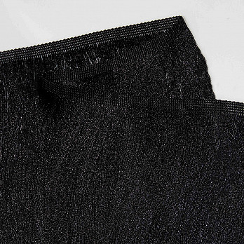 FRANJA FINA LISA 29,8cm PRETO 10m