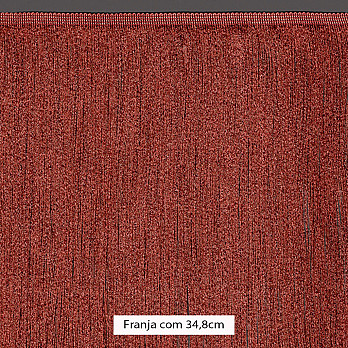 FRANJA FINA LISA 34,8cm CHOCOLATE 10m