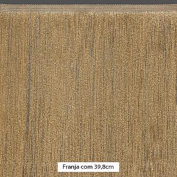 FRANJA FINA LISA 39,8cm AREIA ESCURO 10m