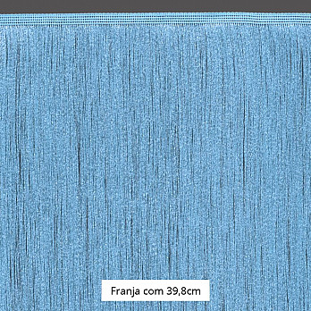 FRANJA FINA LISA 39,8cm AZUL CLARO 10m