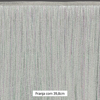 FRANJA FINA LISA 39,8cm CHAMPAGNE/ERISEE BRANCO 10m