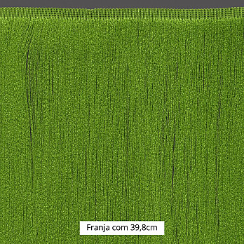 FRANJA FINA LISA 39,8cm VERDE 10m