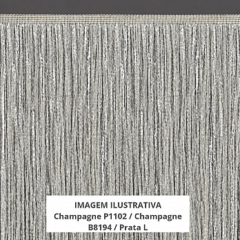 FRANJA FINA LISA 40cm CHAMPAGNE/PRATA 10m