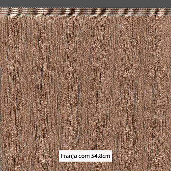 FRANJA FINA LISA 54,8cm CAMURÇA MÉDIO 10m