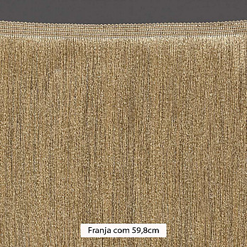 FRANJA FINA LISA 59,8cm AREIA ESCURO 10m