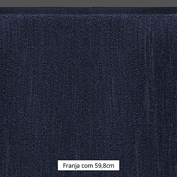 FRANJA FINA LISA 59,8cm AZUL MARINHO 10m