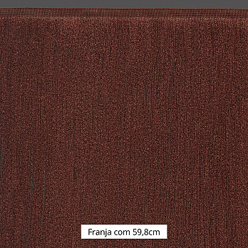 FRANJA FINA LISA 59,8cm CHOCOLATE 10m