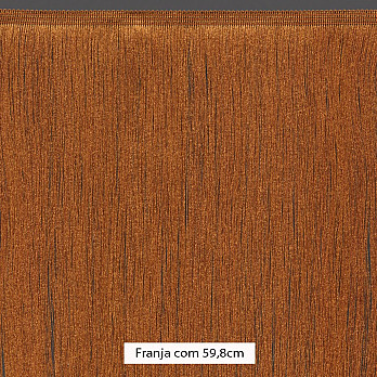FRANJA FINA LISA 59,8cm MARROM QUEIMADO 10m