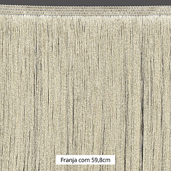 FRANJA FINA LISA 59,8cm PALHA 10m