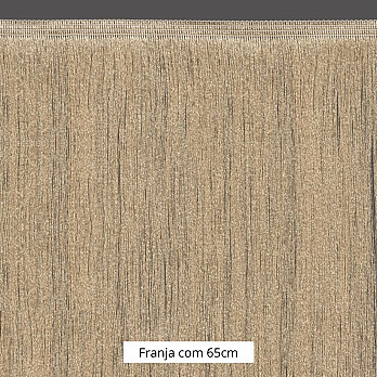 FRANJA FINA LISA 65cm AREIA ESCURO 10m