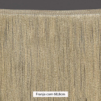 FRANJA FINA LISA 68,8cm PALHA 10m