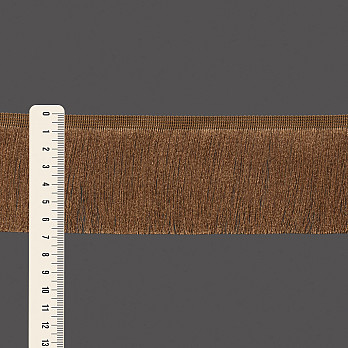FRANJA FINA LISA 6,8cm MARROM CAMURÇA 10m