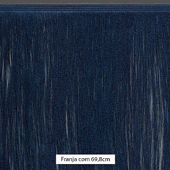 FRANJA FINA LISA 69,8cm AZUL ESCURO 10m