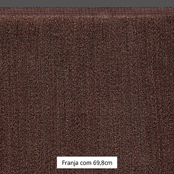 FRANJA FINA LISA 69,8cm CAFÉ 10m