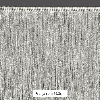 FRANJA FINA LISA 69,8cm CHAMPAGNE 10m