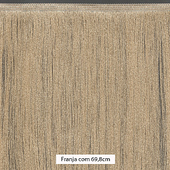 FRANJA FINA LISA 69,8cm AREIA ESCURO 10m