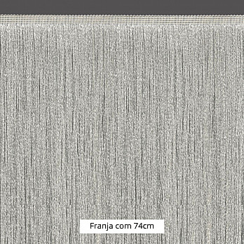 FRANJA FINA LISA 74cm CHAMPAGNE 10m