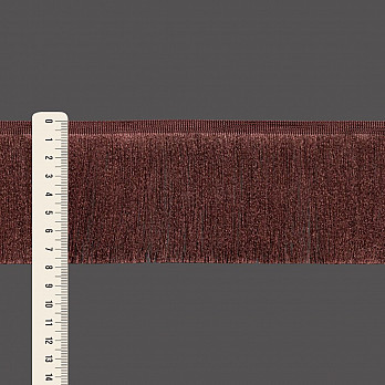 FRANJA FINA LISA 7,8cm MARROM 10m