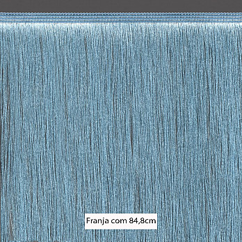 FRANJA FINA LISA 84,8cm AZUL BEBÊ 10m
