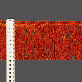 FRANJA FINA LISA 9,8cm LARANJA ESCURO 10m