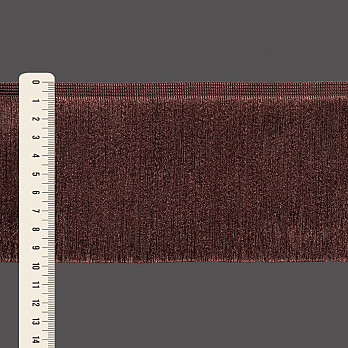 FRANJA FINA LISA 9,8cm MARROM 10m