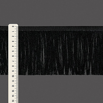 FRANJA FINA LISA 9,8cm PRETO 10m