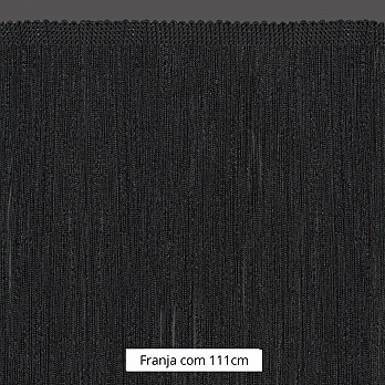 FRANJA LISA 1,11cm PRETO 10m