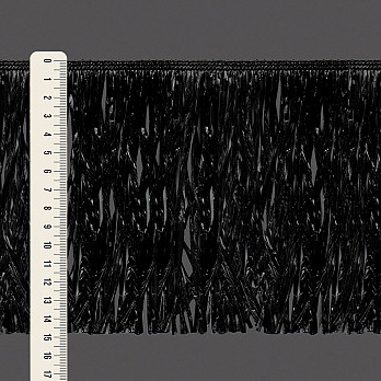 FRANJA LISA 14,8cm PRETO 10m