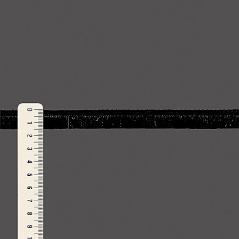 FRANJA LISA 1,5cm PRETO 10m