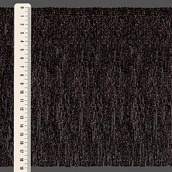 FRANJA LISA 18,8cm PRETO/COBRE 10m