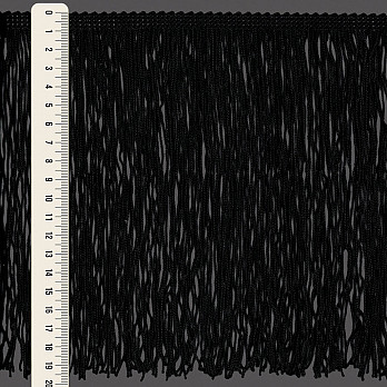FRANJA LISA 19,8cm PRETO 10m