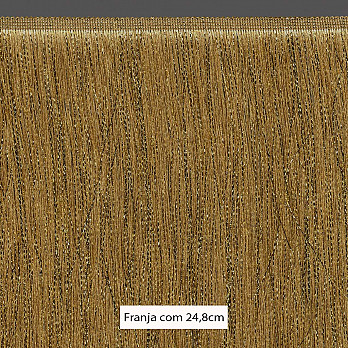 FRANJA LISA 24,8cm BEGE/OURO CLARO 10m