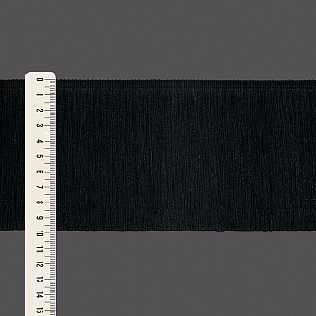 FRANJA LISA 9,8cm PRETO 10m
