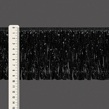 FRANJA LISA 9,8cm PRETO 10m