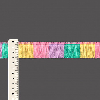 FRANJA LISTRADA 3,2cm ROSA/AMARELO BEBÊ/VERDE/LAVANDA 10m