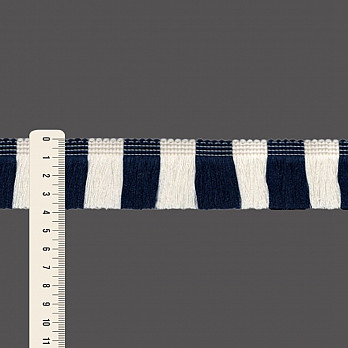 FRANJA LISTRADA MOANA 3,8cm CHAMPAGNE/AZUL ESCURO 10m