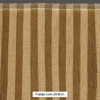 FRANJA LISTRADA VITÓRIA 29,8cm KAKI/AREIA ESCURO 10m