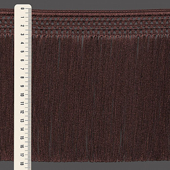 FRANJA MACRAMÊ 17,8cm MARROM 10m