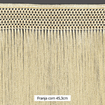 FRANJA MACRAME 45,3cm BEGE 10m