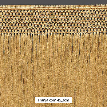 FRANJA MACRAME 45,3cm BEGE CLARO 10m