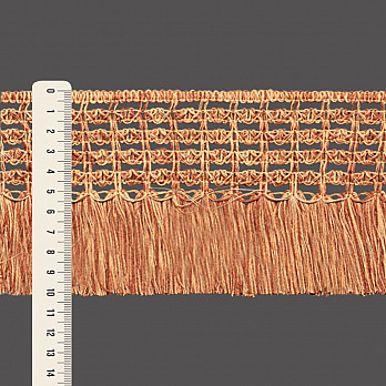 FRANJA MACRAMÊ ANABEL 10,2cm MARROM/BEGE 10m