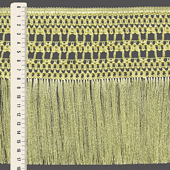 FRANJA MACRAMÊ PALITO 17,6cm AMARELO CLARO 10m